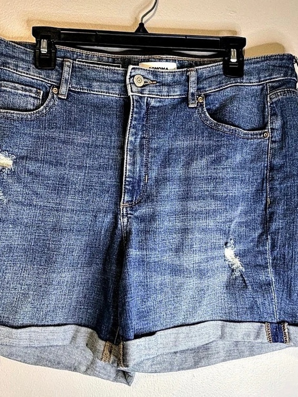 Sonoma Jean Shorts Distressed Blue
